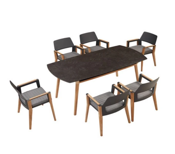 round teak garden table