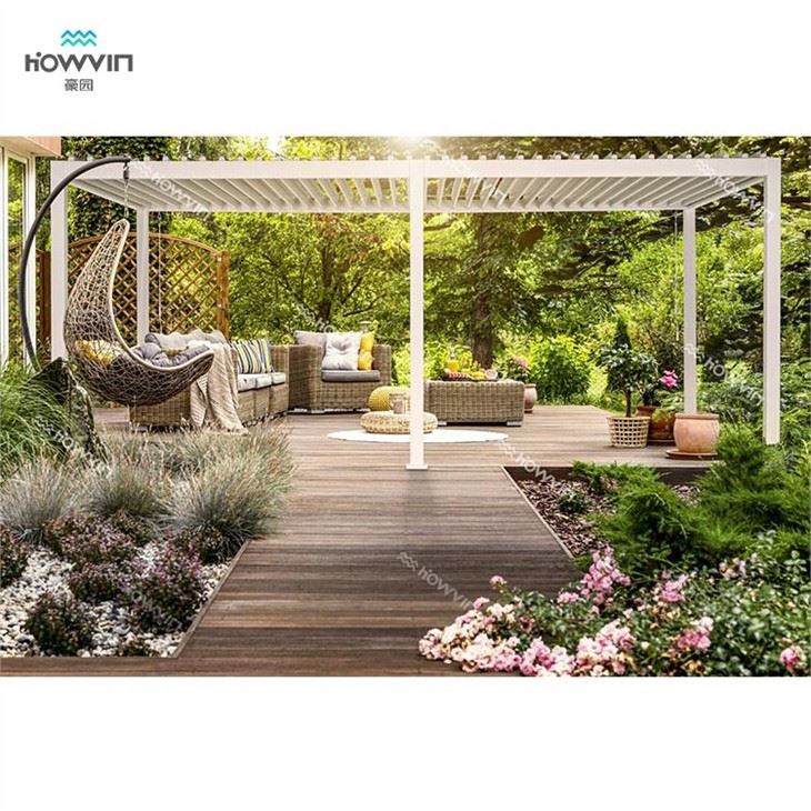 Pergola đứng tự do có mái che